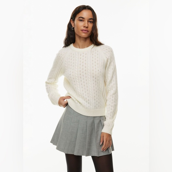 Aritzia White Knit Sweater - Picture 3 of 3